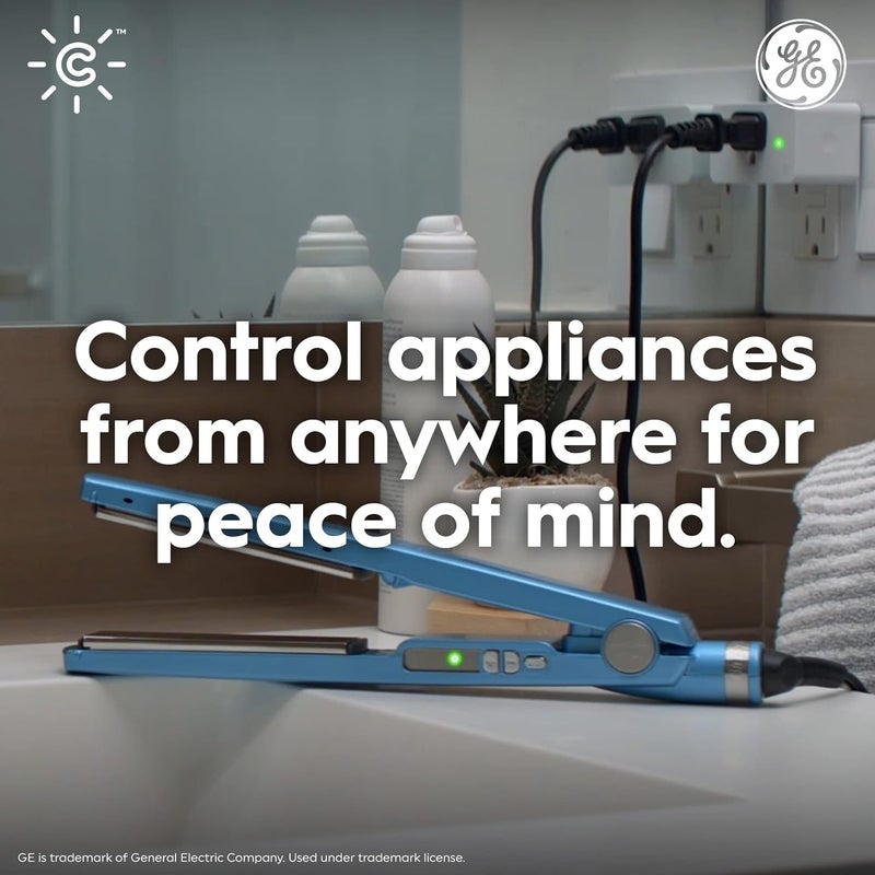 Cync GE Smart Indoor Plug, Smart Outlet Control, WiFi Outlet Plug, Matter Compatible, Works with Alexa and Google Home - Image 3